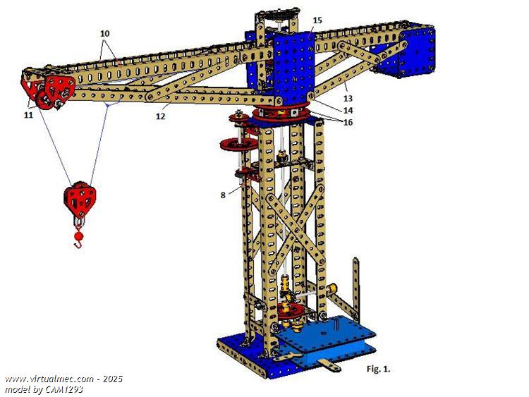 Meccano tower crane 2025